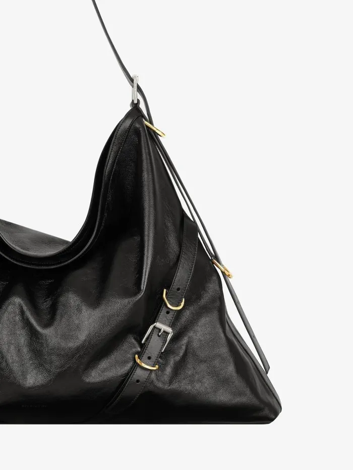 Women Crossbody Bags Givenchy Large Voyou Bag In Leather Black Women Crossbody Bags Givenchy Large Voyou Bag In Leather Black