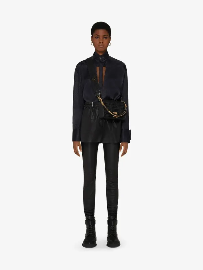 Women Crossbody Bags Givenchy Medium 4G Bag In 4G Embroidery With Chain Black Women Crossbody Bags Givenchy Medium 4G Bag In 4G Embroidery With Chain Black