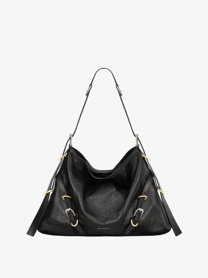 Women Crossbody Bags Givenchy Medium Voyou Bag In Leather Black