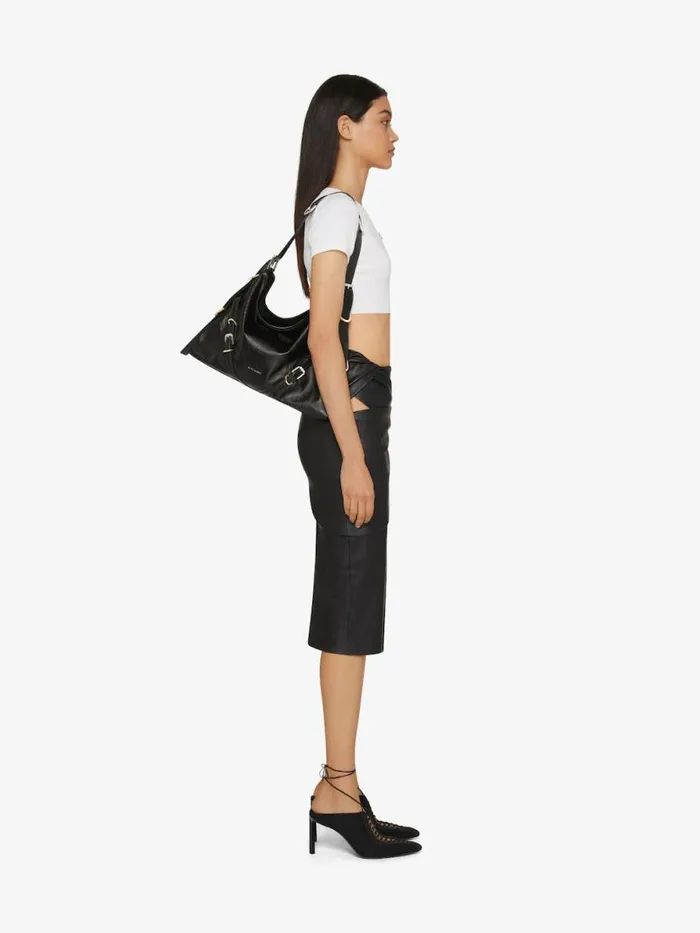 Women Crossbody Bags Givenchy Medium Voyou Bag In Leather Black Women Crossbody Bags Givenchy Medium Voyou Bag In Leather Black