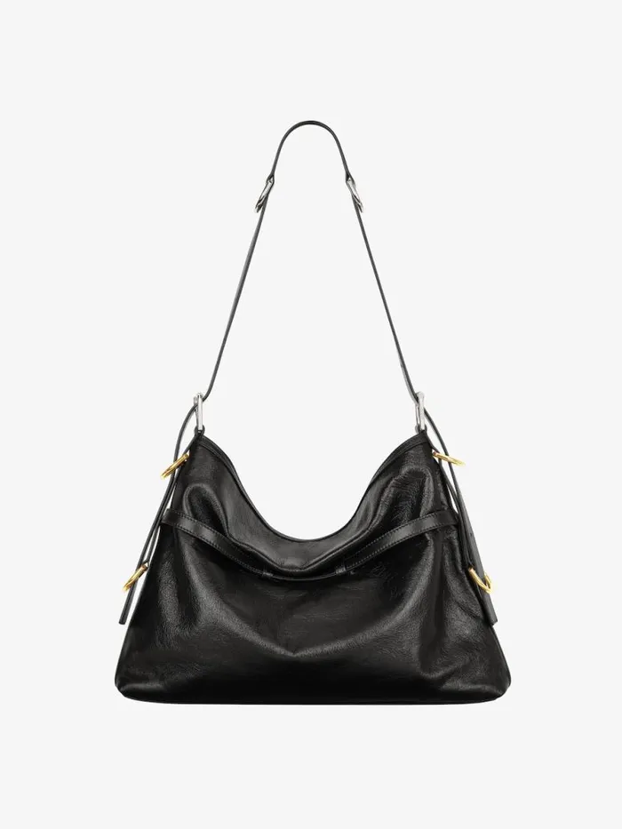 Women Crossbody Bags Givenchy Medium Voyou Bag In Leather Black Women Crossbody Bags Givenchy Medium Voyou Bag In Leather Black