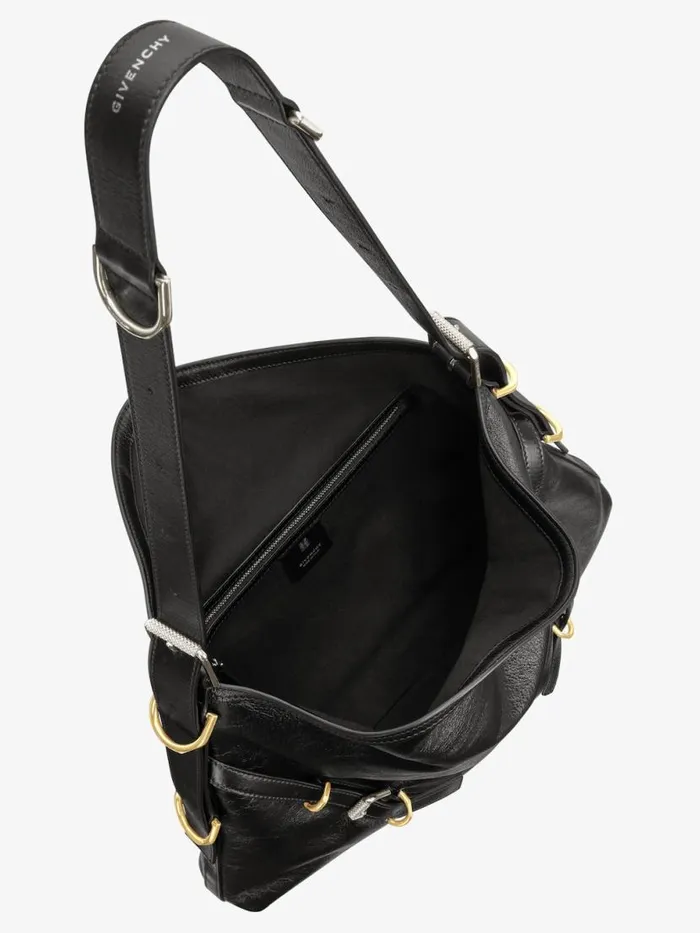 Women Crossbody Bags Givenchy Medium Voyou Bag In Leather Black Women Crossbody Bags Givenchy Medium Voyou Bag In Leather Black