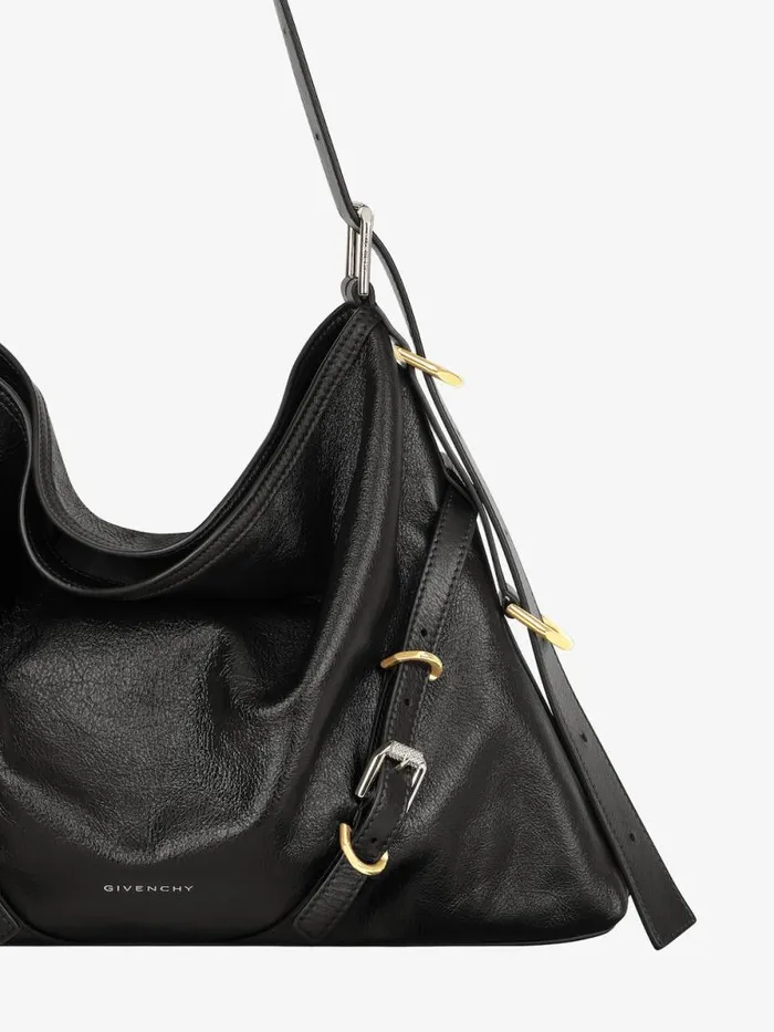 Women Crossbody Bags Givenchy Medium Voyou Bag In Leather Black Women Crossbody Bags Givenchy Medium Voyou Bag In Leather Black