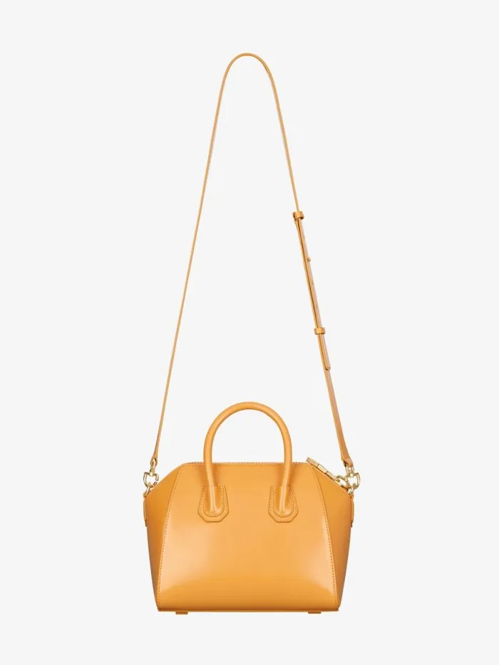Women Crossbody Bags Givenchy Mini Antigona Bag In Box Leather Blush Orange Women Crossbody Bags Givenchy Mini Antigona Bag In Box Leather Blush Orange