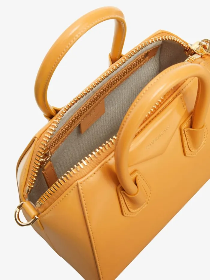 Women Crossbody Bags Givenchy Mini Antigona Bag In Box Leather Blush Orange Women Crossbody Bags Givenchy Mini Antigona Bag In Box Leather Blush Orange