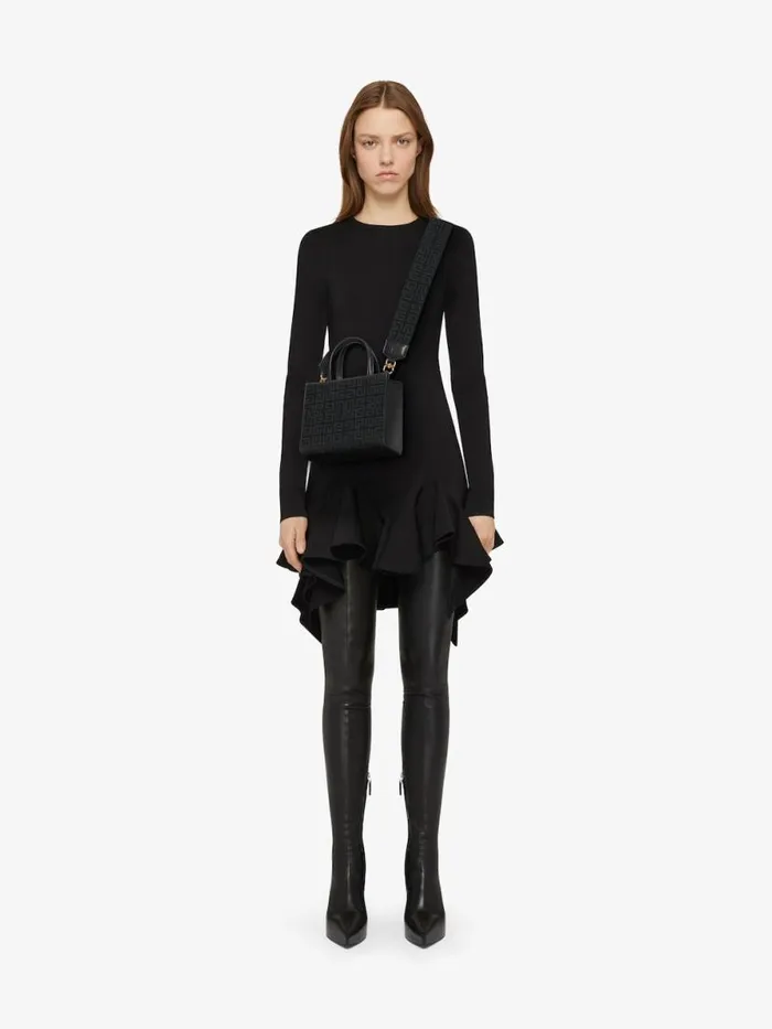 Women Crossbody Bags Givenchy Mini GTote Shopping Bag In 4G Embroidery Black Women Crossbody Bags Givenchy Mini GTote Shopping Bag In 4G Embroidery Black