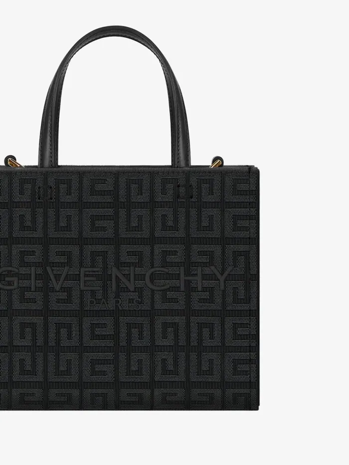 Women Crossbody Bags Givenchy Mini GTote Shopping Bag In 4G Embroidery Black Women Crossbody Bags Givenchy Mini GTote Shopping Bag In 4G Embroidery Black