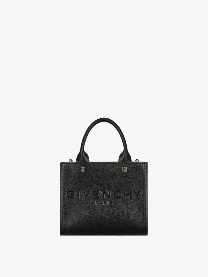 Women Crossbody Bags Givenchy Mini GTote Shopping Bag In Leather Black