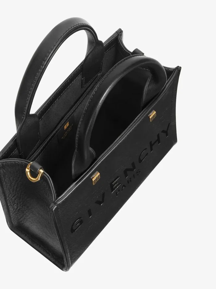 Women Crossbody Bags Givenchy Mini GTote Shopping Bag In Leather Black