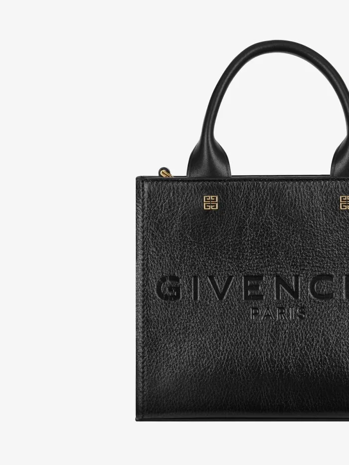 Women Crossbody Bags Givenchy Mini GTote Shopping Bag In Leather Black