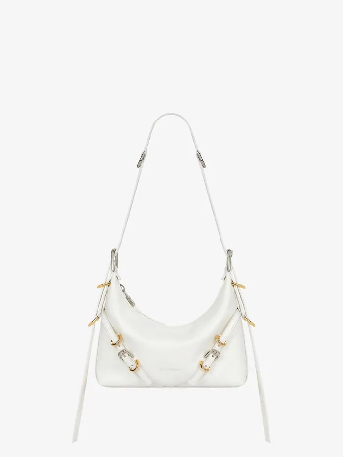 Women Crossbody Bags Givenchy Mini Voyou Bag In Leather Ivory