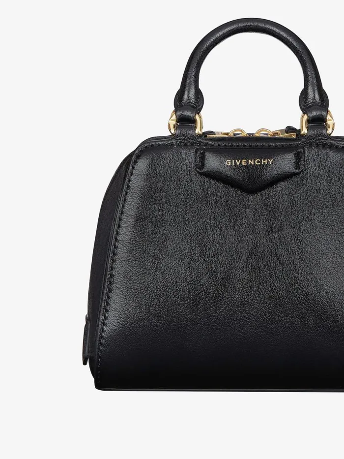 Women Crossbody Bags Givenchy Nano Antigona Cube Bag In Leather Black Women Crossbody Bags Givenchy Nano Antigona Cube Bag In Leather Black