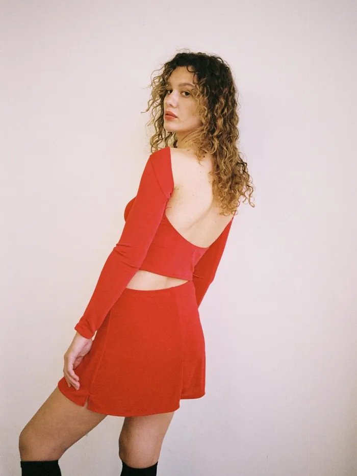 Women Darcy Skort Red Slinky Lisa Says Gah Skirts