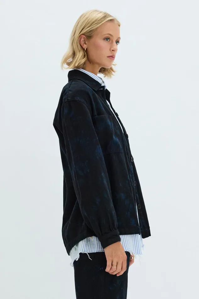 Women Dark Indigo Denim Explorer Jacket Raquel Allegra Tops