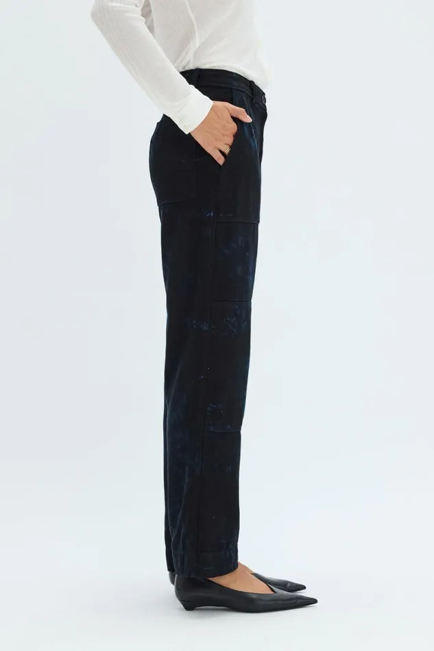 Women Dark Indigo Denim Work Pant Raquel Allegra Jackets