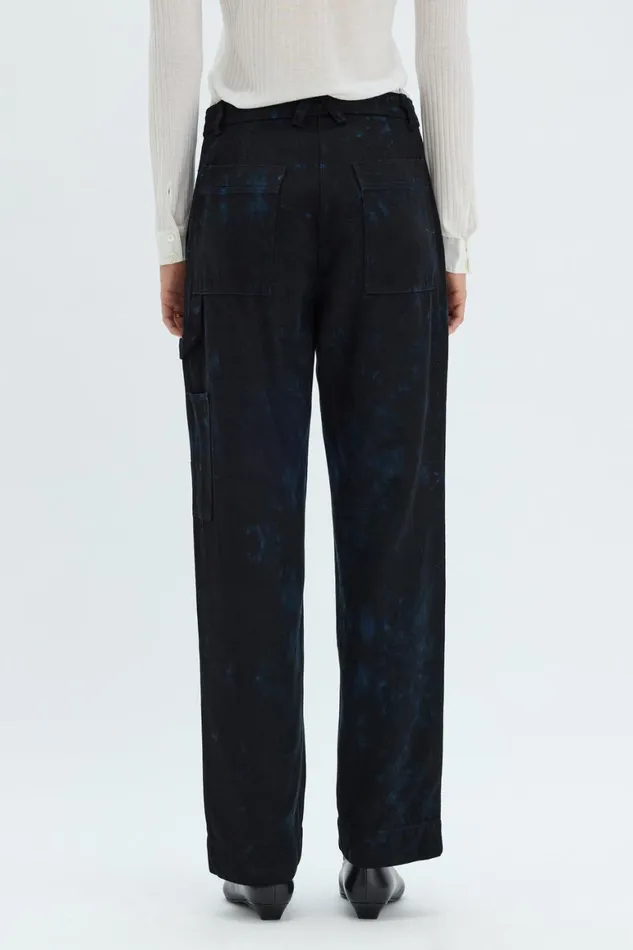 Women Dark Indigo Denim Work Pant Raquel Allegra Jackets