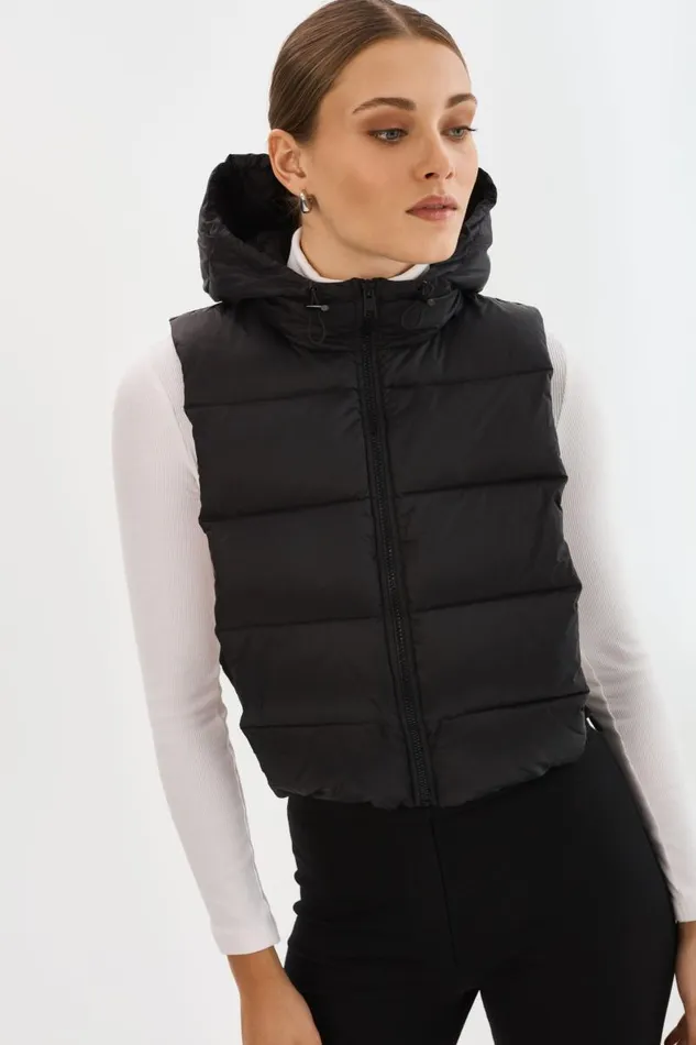 Women DELMA Quilted Nylon Dickey Black LAMARQUE Puffers Women DELMA Quilted Nylon Dickey Black LAMARQUE Puffers