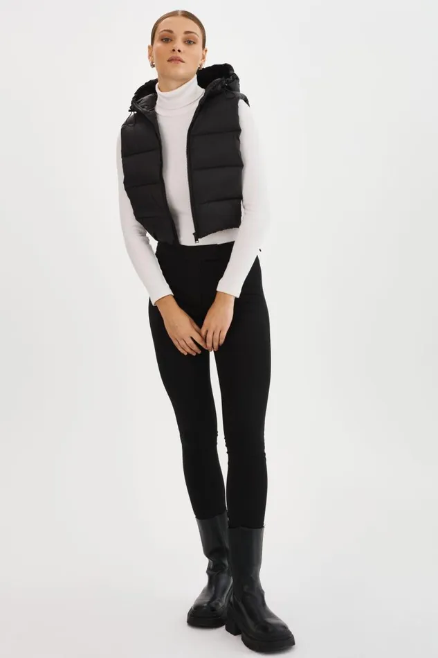 Women DELMA Quilted Nylon Dickey Black LAMARQUE Puffers Women DELMA Quilted Nylon Dickey Black LAMARQUE Puffers