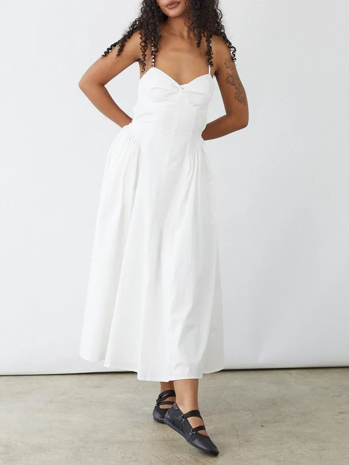 Women Destene Dress White Lisa Says Gah Dresses