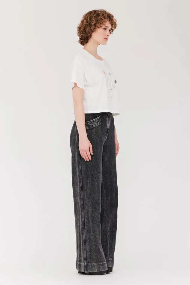 Women Dirty White Cosmic Hand Claudia Top Raquel Allegra TShirts