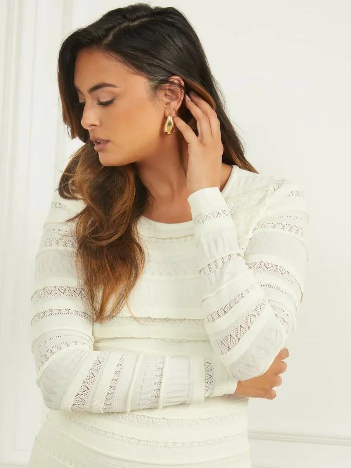 Women Dresses and Jumpsuits GUESS Beth Sweater Dress Pale Pearl Women Dresses and Jumpsuits GUESS Beth Sweater Dress Pale Pearl