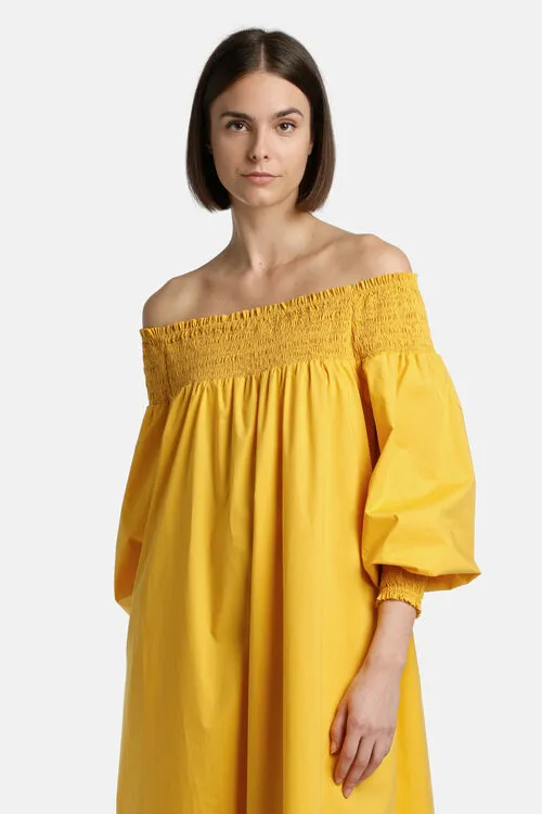 Women Dresses and Jumpsuits Luisa Spagnoli Portale Portale Yellow Women Dresses and Jumpsuits Luisa Spagnoli Portale Portale Yellow