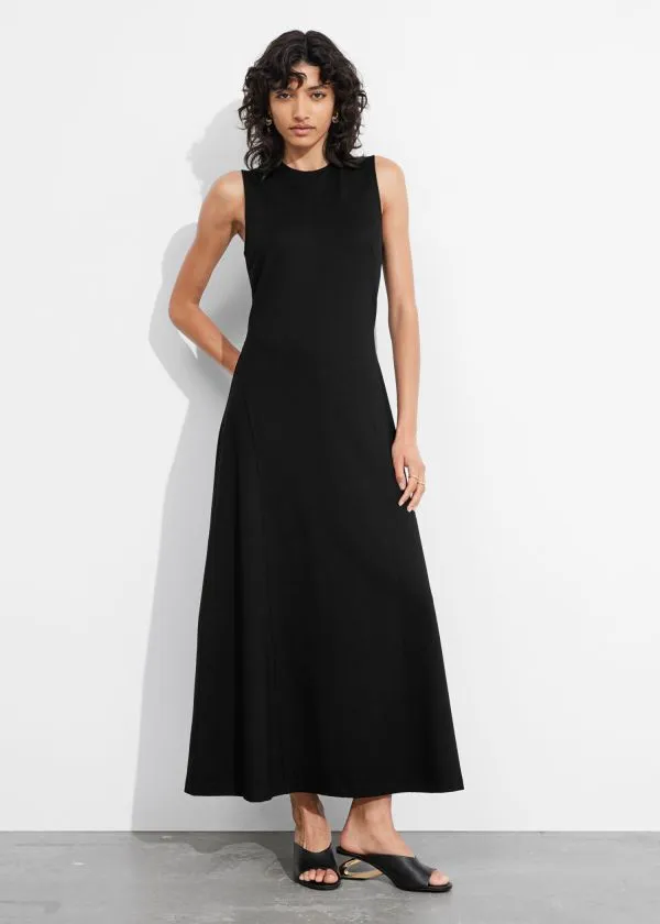 Women Dresses and Other Stories ALine Maxi Dress Black