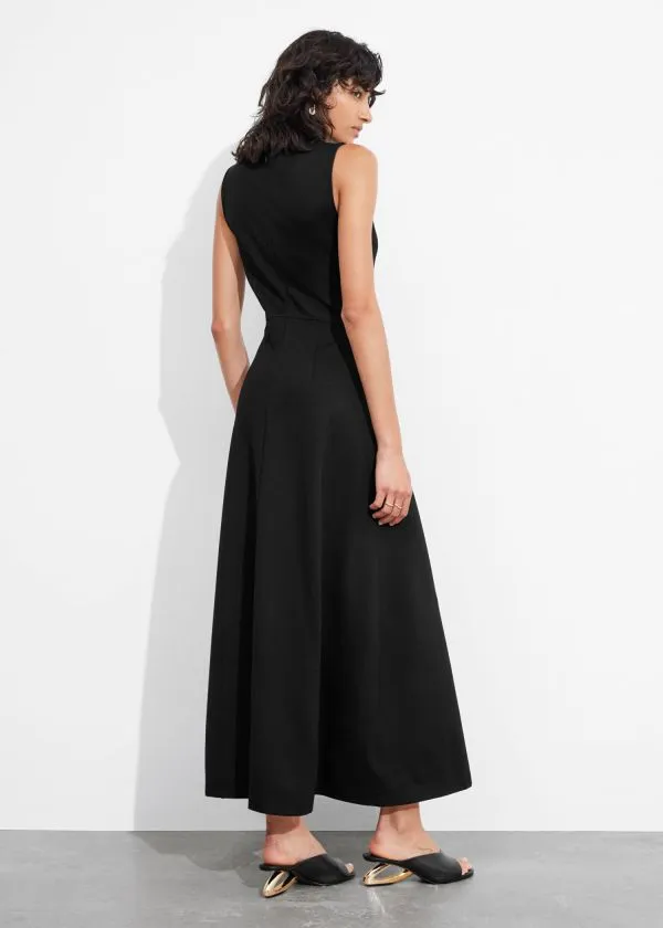 Women Dresses and Other Stories ALine Maxi Dress Black