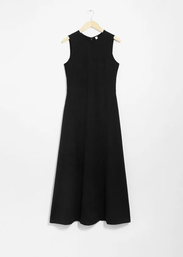 Women Dresses and Other Stories ALine Maxi Dress Black