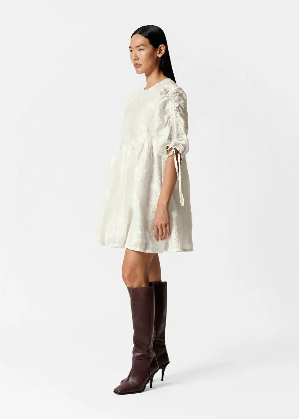 Women Dresses and Other Stories PuffSleeve Mini Dress Ivory