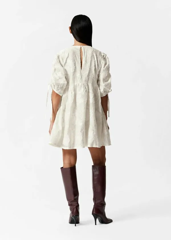 Women Dresses and Other Stories PuffSleeve Mini Dress Ivory