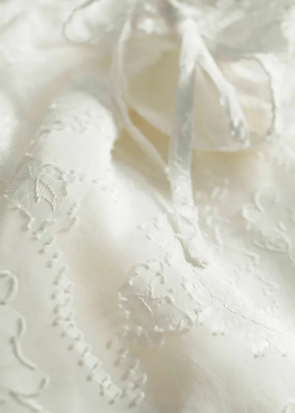 Women Dresses and Other Stories PuffSleeve Mini Dress Ivory