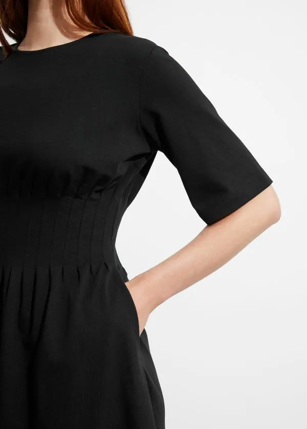 Women Dresses and Other Stories ShortSleeve Midi Dress Black