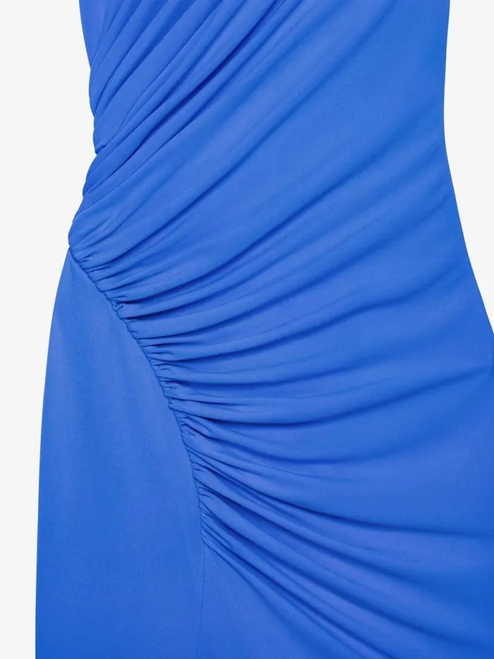 Women Dresses Givenchy Draped Dress In Crepe Iris Purple