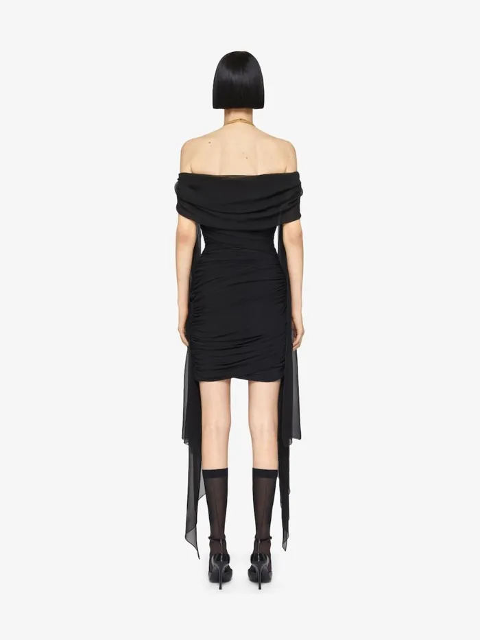 Women Dresses Givenchy Draped Dress In Jersey Black