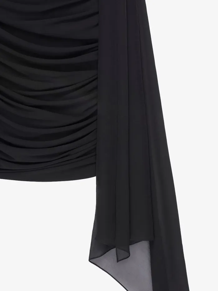 Women Dresses Givenchy Draped Dress In Jersey Black