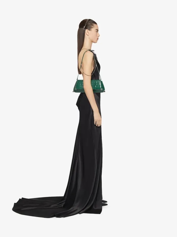 Women Dresses Givenchy Evening Dress In Satin With Lace Black