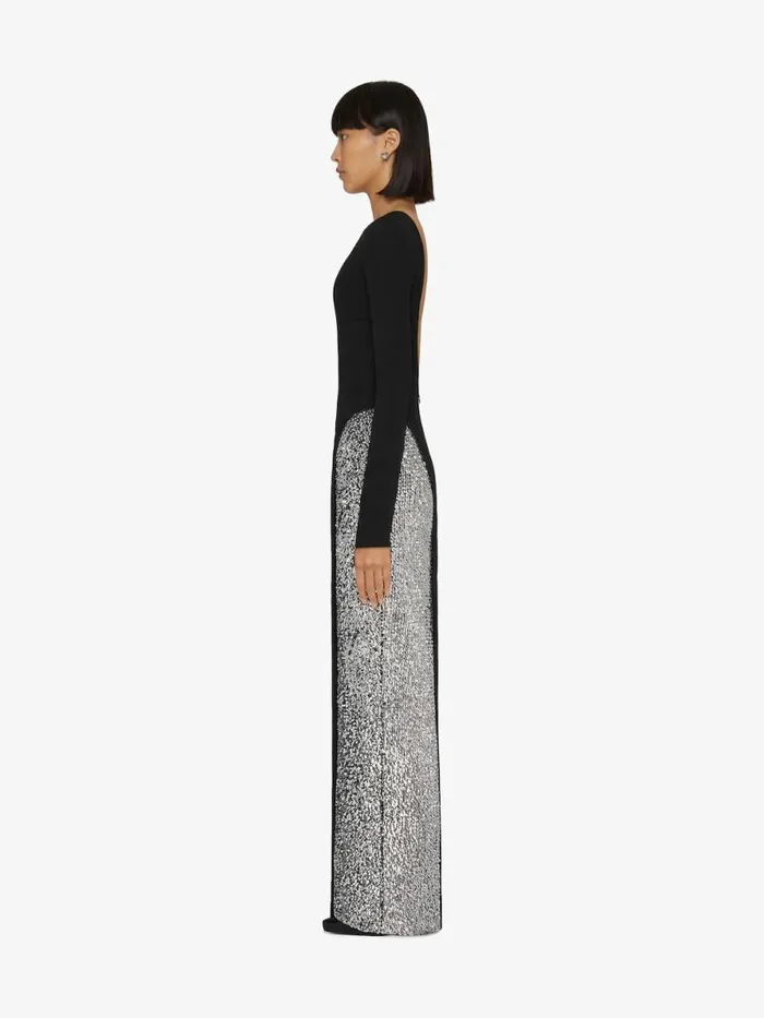 Women Dresses Givenchy Evening Dress With Pearls And Rhinestones Black