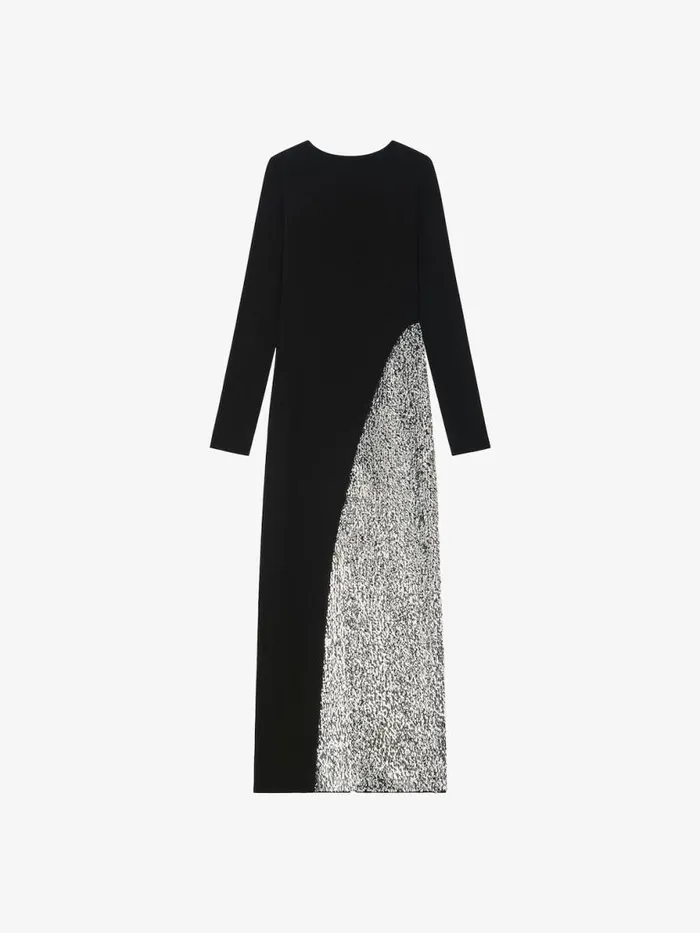 Women Dresses Givenchy Evening Dress With Pearls And Rhinestones Black