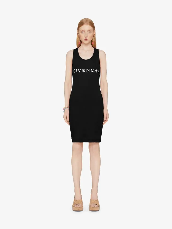Women Dresses Givenchy GIVENCHY Archetype Tank Dress In Jersey Black