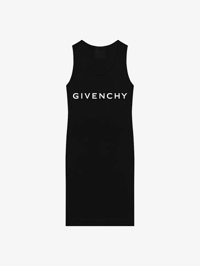 Women Dresses Givenchy GIVENCHY Archetype Tank Dress In Jersey Black