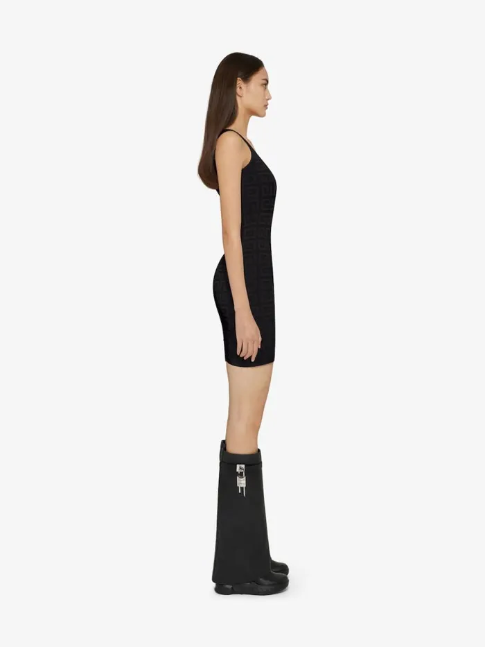 Women Dresses Givenchy Tank Top Dress In 4G Jacquard Black