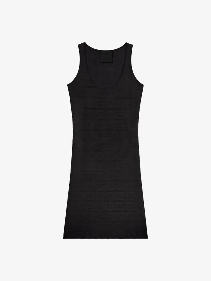 Women Dresses Givenchy Tank Top Dress In 4G Jacquard Black