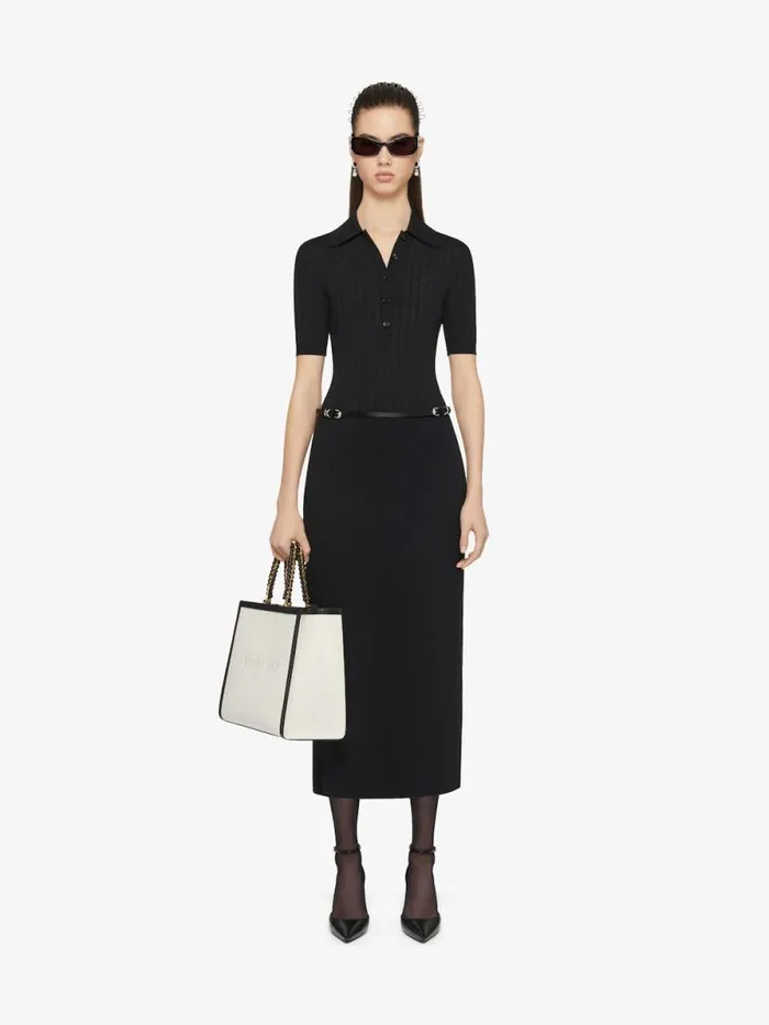 Women Dresses Givenchy Voyou Polo Dress In Knit Black