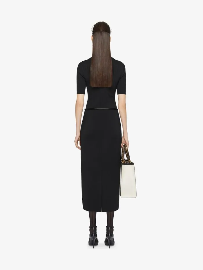 Women Dresses Givenchy Voyou Polo Dress In Knit Black