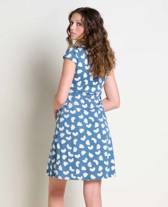 Women Dresses Toad and Co Rosemarie Dress Pacific Half Daisy Print