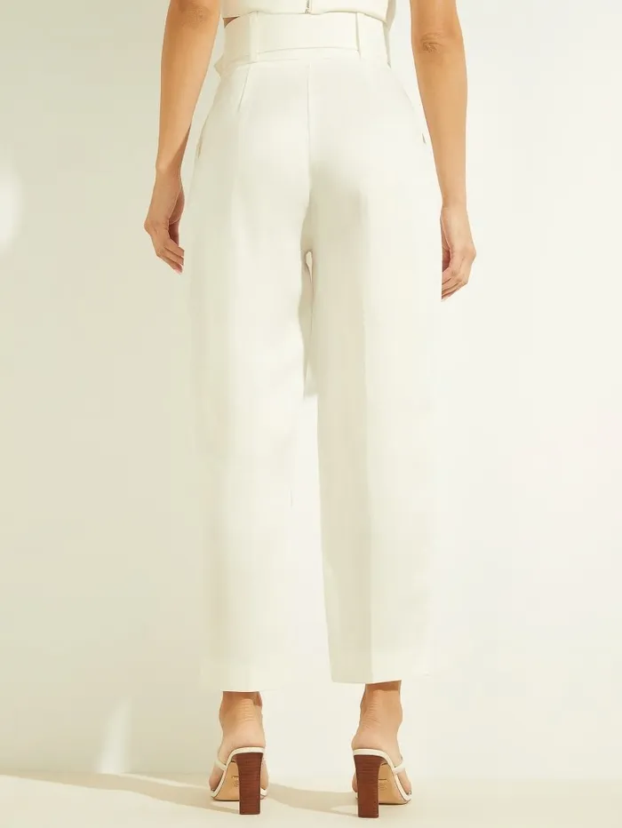 Women Eco Hailey Pant Pale Pearl Bottoms GUESS Women Eco Hailey Pant Pale Pearl Bottoms GUESS