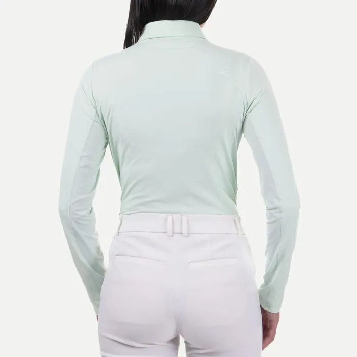 Women Elena Cooling Polo LS Cucumber Ice KJUS Polos