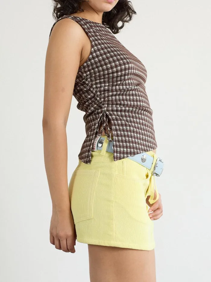 Women Erin Tank Cocoa Plaid Lisa Says Gah Tops