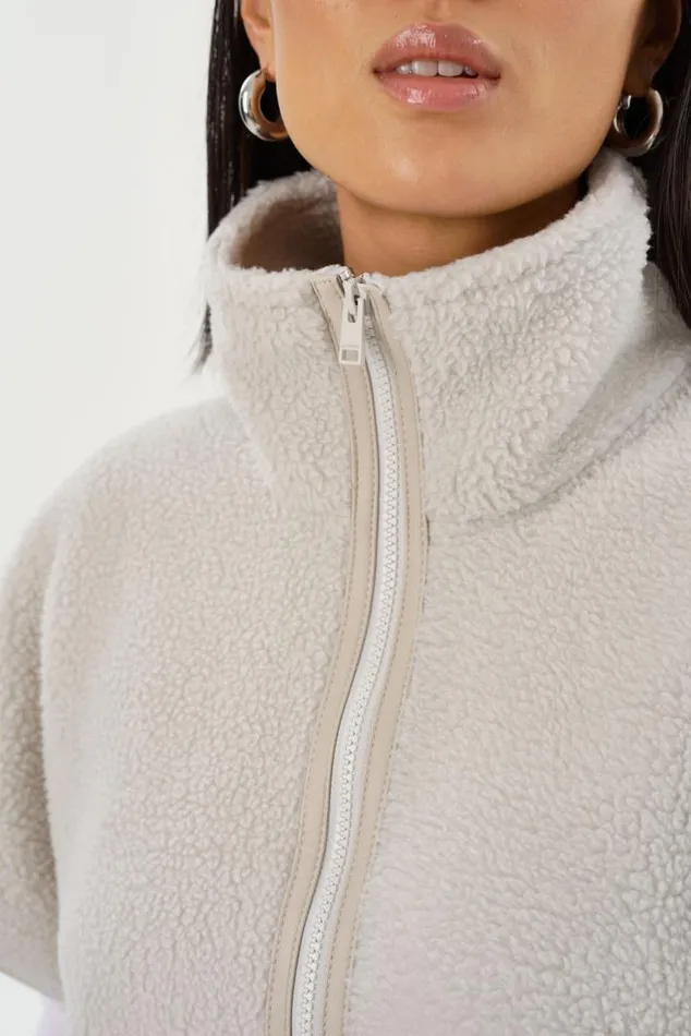 Women EUDORA Polar Fleece Vest Light Grey LAMARQUE Tops Women EUDORA Polar Fleece Vest Light Grey LAMARQUE Tops